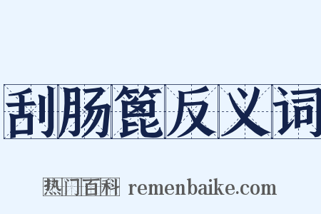 刮肠篦反义词是什么意思的图片